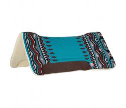 POOL'S WESTERN SADDLE PAD IN ECO-WOOL WITH LEATHER INSERTS - 5066