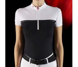 EQUESTRO RIDERTECHNOLOGY WOMEN COMPETITION POLO IN PERFORATED FABRIC - 9931