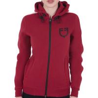 EQUESTRO WOMEN'S HOODED SWEATSHIRT IN FLEECE COTTON