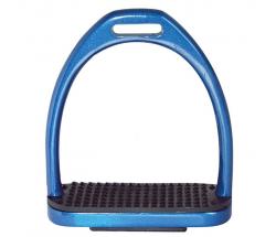 COLORED ALUMINUM STIRRUPS WITH RUBBER PLATFORM - 3123