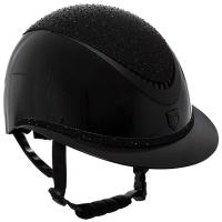 EQUESTRO LUXURY WIDE VISOR HELMET WITH CRYSTALS