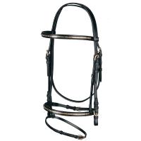 PARIANI ENGLISH BRIDLE WITH BRASS CLINCHER