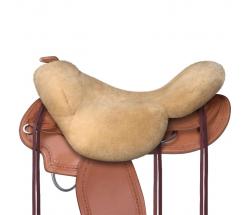 WESTERN SADDLE SEAT SAVER MATTES IN PURE WOOL WITH CUTOUT FOR POMMEL - 4457