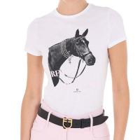 EQUESTRO WOMEN'S T-SHIRT with PRINT READY TO THE PARTY