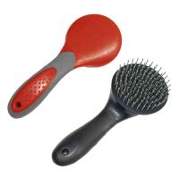 TAIL AND MANE BRUSH WITH ERGONOMIC HANDLE