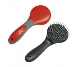 TAIL AND MANE BRUSH WITH ERGONOMIC HANDLE - 0755