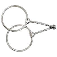 RING SNAFFLE TWISTED MOUTHPIECE