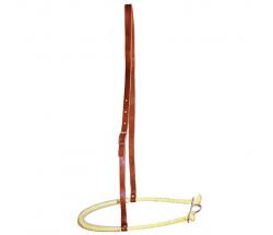 LEATHER NOSEBAND WITH RAWHIDE - 4661