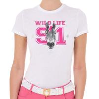 T-SHIRT WOMEN'S EQUESTRO WILD LIFE in COTTON