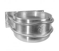 WALL STEEL ROUND FEEDING TROUGH - 7118