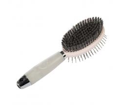 HKM DUAL-USE MANE & TAIL BRUSH WITH GEL HANDLE  - 0696