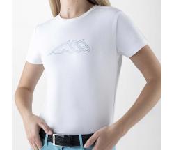 EQUILINE WOMEN’S T-SHIRT WITH MICRO-STUD LOGO IN COTTON - 9251