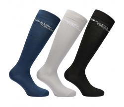 SET OF 3 PAIRS CAVALLERIA TOSCANA UNISEX TECHNICAL SOCKS JACQUARD - 9617