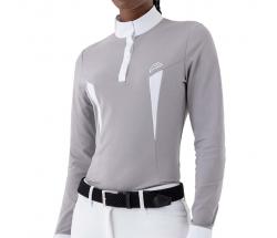 WOMEN’S LONG-SLEEVE COMPETITION POLO EQUILINE CARRIB - 9217