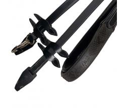 LEATHER AND RUBBER REINS HORSENA KRIS PRO WORK - 2398