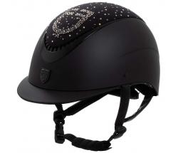 EQUESTRO PROXIMA HELMET WITH STRASS AND NARROW VISOR - 3382