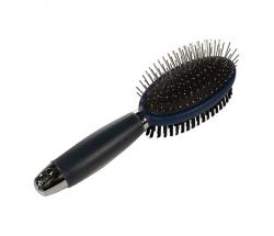 HKM DUAL-USE MANE & TAIL BRUSH WITH GEL HANDLE  - 0696