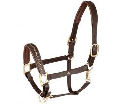 LEATHER HALTER model CRYSTAL - 0340