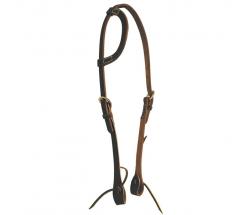 LAKOTA WESTERN TWO-EAR SMOOTH LEATHER HEADSTALL - 4435