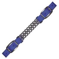 NYLON CURB STRAP WITH DOUBLE CHAIN