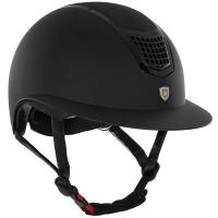 EQUESTRO ECLIPSE PLAIN MATT WIDE VISER RIDING HELMET