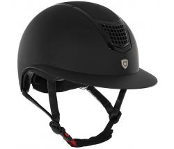 EQUESTRO ECLIPSE PLAIN MATT WIDE VISER RIDING HELMET - 2101