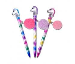 HORSE HEAD PEN WITH POM-POM CHARM - 0188