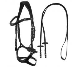 ANATOMIC LEATHER ENGLISH BRIDLE SUPREME WITH REINS - 3790